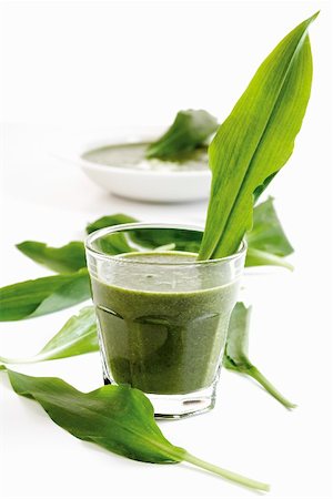 Ramsons (wild garlic) soup in a glass Stock Photo - Premium Royalty-Free, Code: 659-01855966