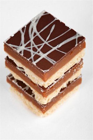 simsearch:659-01844431,k - Tower of chocolate caramel shortbread Stock Photo - Premium Royalty-Free, Code: 659-01856716