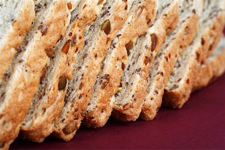 simsearch:659-02211575,k - Several slices of granary bread Stock Photo - Premium Royalty-Free, Code: 659-01856718