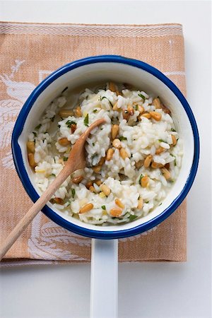 risotto - Lemon risotto with pine nuts Stock Photo - Premium Royalty-Free, Code: 659-01857161