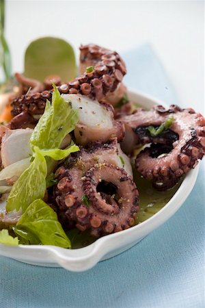 Octopus salad with celery Foto de stock - Sin royalties Premium, Código: 659-01857244