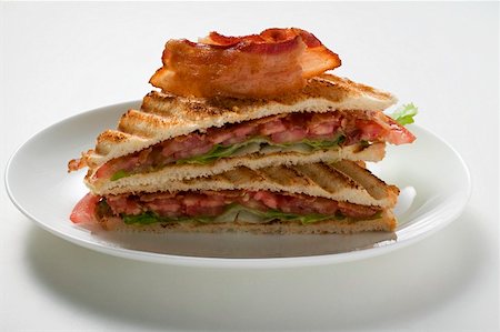 sandwich toast - BLT sandwiches, toasted Stock Photo - Premium Royalty-Free, Code: 659-01857561