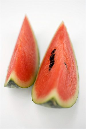 simsearch:659-01861869,k - Two slices of watermelon Stock Photo - Premium Royalty-Free, Code: 659-01858260