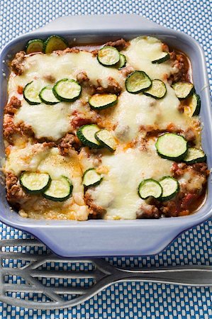 Polenta bake with mince and courgettes Stock Photo - Premium Royalty-Free, Code: 659-01859491