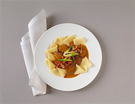 Beef goulash with pasta sheets Stock Photo - Premium Royalty-Free, Code: 659-01850418