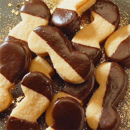 Ischler biscuits (Filled almond biscuits, Austria) Foto de stock - Sin royalties Premium, Código: 659-01850691