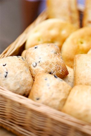 different bread rolls - Assorted bread rolls in a bread basket Stock Photo - Premium Royalty-Free, Code: 659-01850886