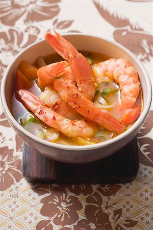 shrimp soup - Asian prawn soup Stock Photo - Premium Royalty-Free, Code: 659-01851192