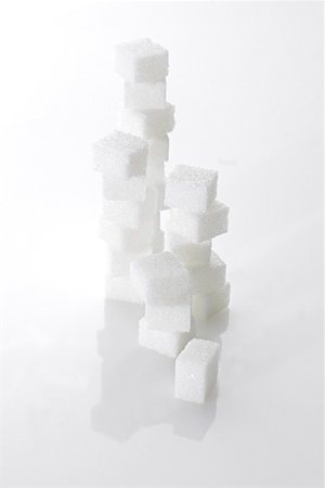 sugar cube on white - Tower of sugar cubes Stock Photo - Premium Royalty-Free, Code: 659-01851494