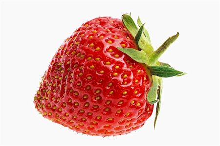 single strawberry fruit photography - A Strawberry Stock Photo - Premium Royalty-Free, Code: 659-01852371