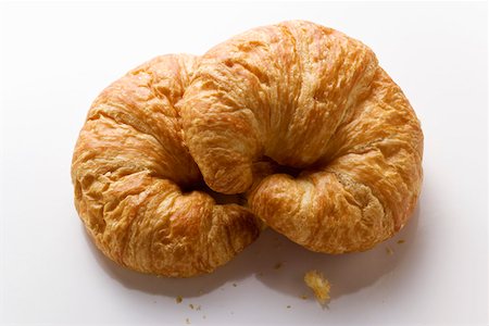 simsearch:659-01842374,k - Two croissants Fotografie stock - Premium Royalty-Free, Codice: 659-01852536