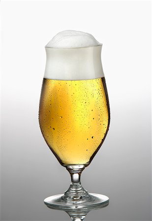 A Pils beer in glass Stock Photo - Premium Royalty-Free, Code: 659-01853238