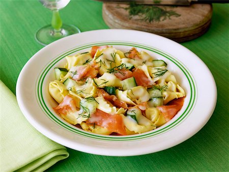 dill - Tortellini with salmon and dill Stock Photo - Premium Royalty-Free, Code: 659-01853305