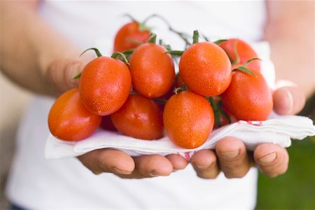 simsearch:659-01863455,k - Hände halten frische Tomaten auf Geschirrtuch Stockbilder - Premium RF Lizenzfrei, Bildnummer: 659-01865673