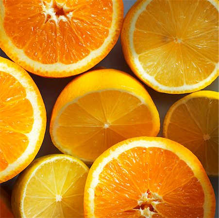 Halved citrus fruits Stock Photo - Premium Royalty-Free, Code: 659-01866196
