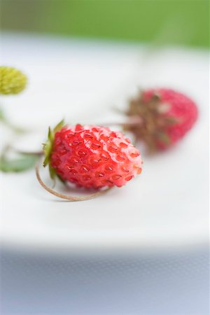simsearch:659-01866279,k - Wild strawberries (close-up) Stock Photo - Premium Royalty-Free, Code: 659-01866272