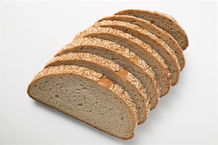 Sesame bread, sliced Stock Photo - Premium Royalty-Free, Code: 659-01866663