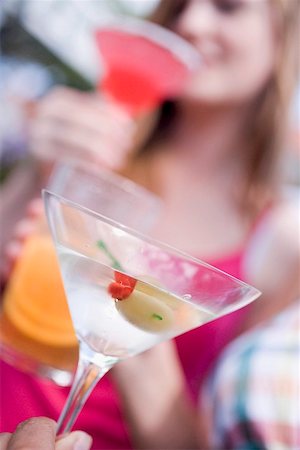 Young people with various drinks Foto de stock - Sin royalties Premium, Código: 659-01867668