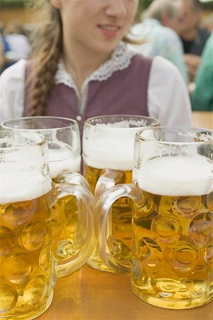 simsearch:659-08904121,k - Four litres of beer (Oktoberfest, Munich) Stock Photo - Premium Royalty-Free, Code: 659-01860680