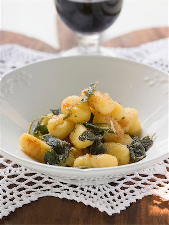 simsearch:659-01845816,k - Gnocchi with sage Stock Photo - Premium Royalty-Free, Code: 659-01861282