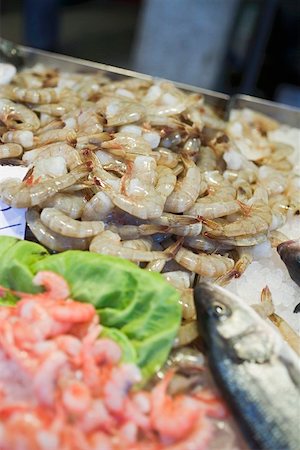 simsearch:659-01853208,k - Shrimps and fish at a market Stock Photo - Premium Royalty-Free, Code: 659-01861681
