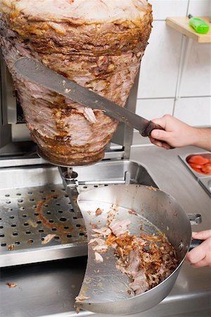 Pour trancher un döner kebab Photographie de stock - Premium Libres de Droits, Code: 659-01862737