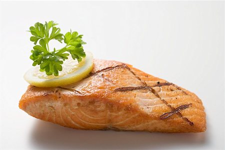 salmon on grill - Grilled salmon fillet Stock Photo - Premium Royalty-Free, Code: 659-01863323
