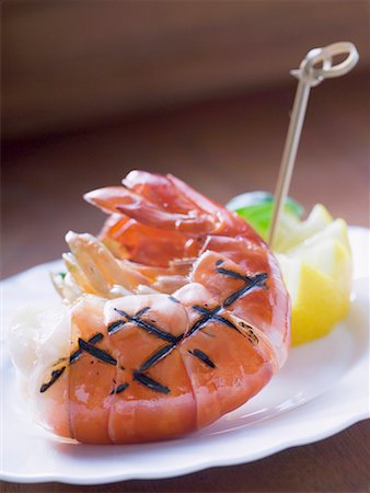 simsearch:659-03521352,k - Crevettes grillé roi Photographie de stock - Premium Libres de Droits, Code: 659-01863360