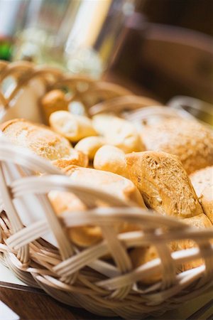 different bread rolls - Bread rolls in a bread basket Stock Photo - Premium Royalty-Free, Code: 659-01863632
