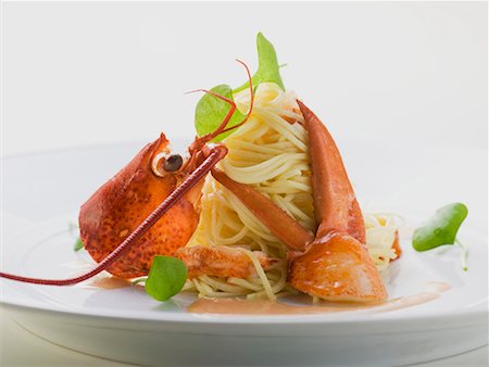 Linguine with lobster Stock Photo - Premium Royalty-Free, Code: 659-01863723