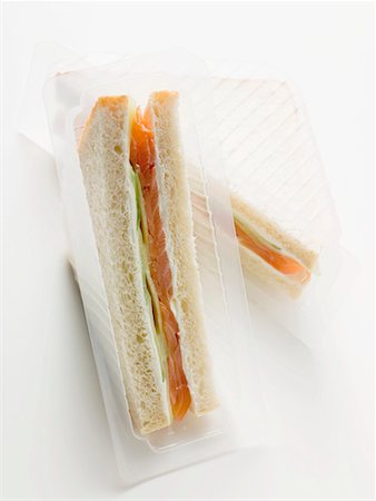 packaged prepared food - Packs of sandwiches to take away Stock Photo - Premium Royalty-Free, Code: 659-01863784