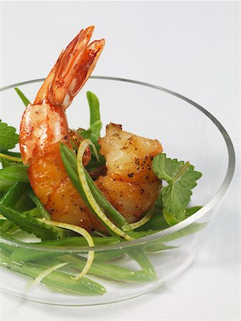 shrimp beans - Bean salad with prawn Stock Photo - Premium Royalty-Free, Code: 659-02210875