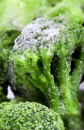 Frozen broccoli Foto de stock - Sin royalties Premium, Código: 659-02211242