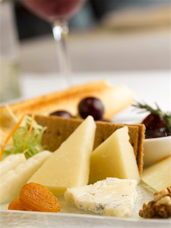 simsearch:659-01864034,k - Various cheeses with fruit Stock Photo - Premium Royalty-Free, Code: 659-02211613