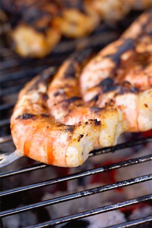 simsearch:659-01844703,k - Prawns on a barbecue Stock Photo - Premium Royalty-Free, Code: 659-02211838
