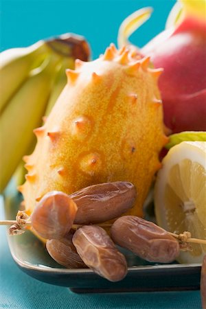 Nature morte de fruits exotiques Photographie de stock - Premium Libres de Droits, Code: 659-02213509