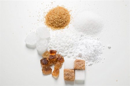 Various types of sugar Foto de stock - Sin royalties Premium, Código: 659-02213926