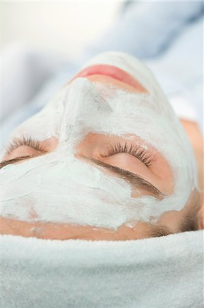 face pack - Woman with face mask Stock Photo - Premium Royalty-Free, Code: 659-03524638