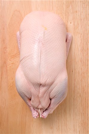 pollame - Stuffed, raw turkey (overhead view) Fotografie stock - Premium Royalty-Free, Codice: 659-03525443