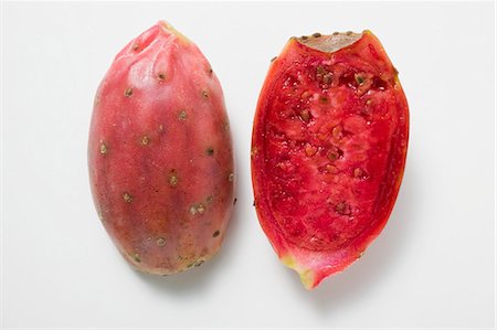 Two prickly pear halves Stock Photo - Premium Royalty-Free, Code: 659-03525543