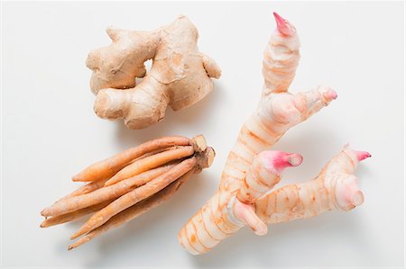 fresh ginger - Ginger, galangal and fingerroot Stock Photo - Premium Royalty-Free, Code: 659-03525676