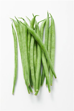 Several green beans (overhead view) Stock Photo - Premium Royalty-Free, Code: 659-03525689