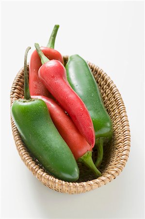 simsearch:659-07068983,k - Red and green chillies in basket Stock Photo - Premium Royalty-Free, Code: 659-03525705