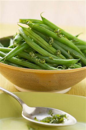 Green beans with herbs Stock Photo - Premium Royalty-Free, Code: 659-03526762