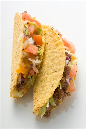 Deux tacos de viande hachée Photographie de stock - Premium Libres de Droits, Code: 659-03526836