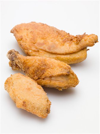 deep fried chicken - Breaded chicken pieces Stock Photo - Premium Royalty-Free, Code: 659-03528570