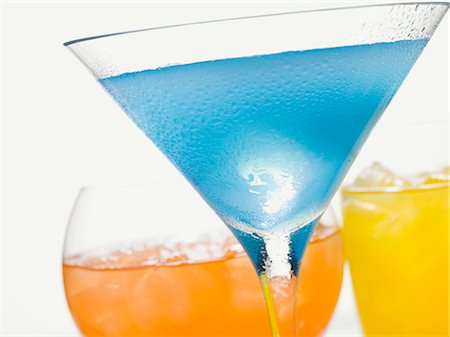 different cocktails - Three different cocktails Stock Photo - Premium Royalty-Free, Code: 659-03528885