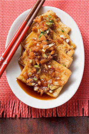 Marinated tofu with garlic (Asia) Stock Photo - Premium Royalty-Free, Code: 659-03529435