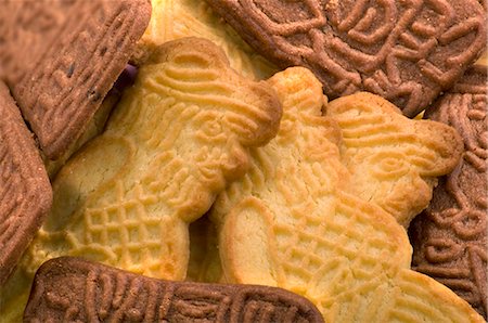 speculoos - Speculatius biscuits (close-up) Foto de stock - Sin royalties Premium, Código: 659-03529550