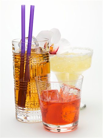 Three different cocktails Stock Photo - Premium Royalty-Free, Code: 659-03529596
